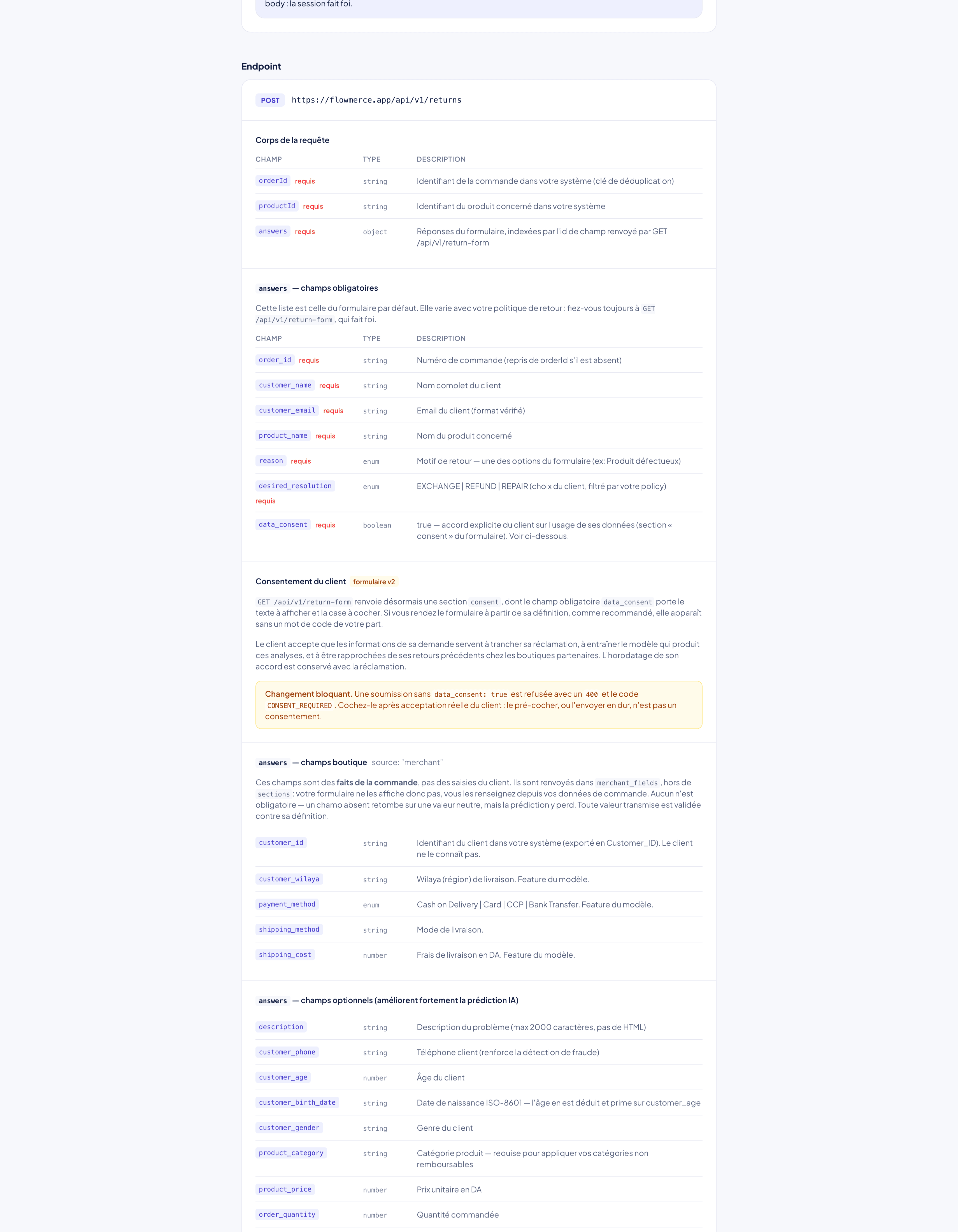 Endpoint reference with request and response payloads